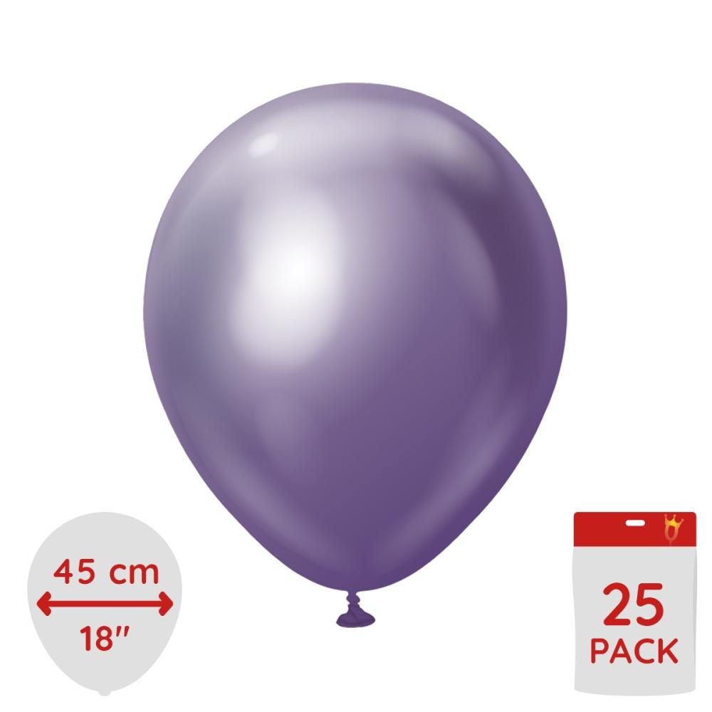 Latexballoons - Purple Chrome 45 cm 25-pack