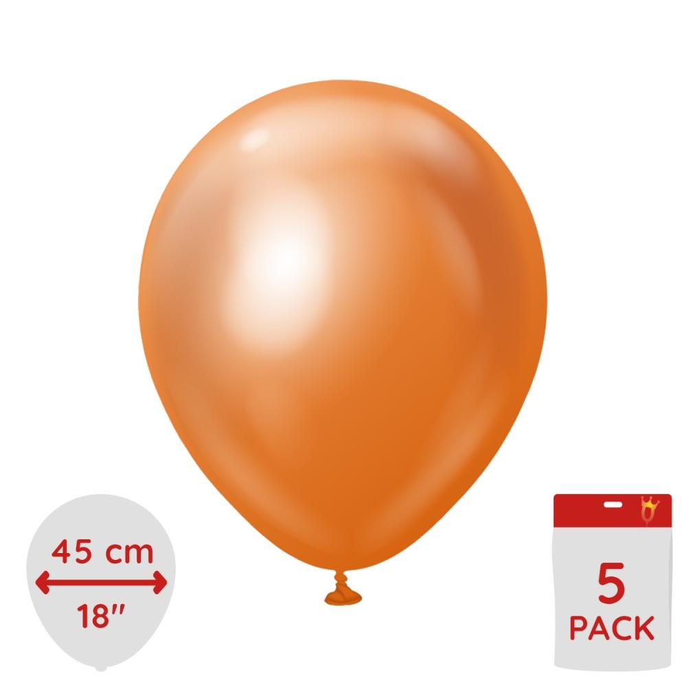 Latexballoons - Copper Chrome 45 cm 5-pack