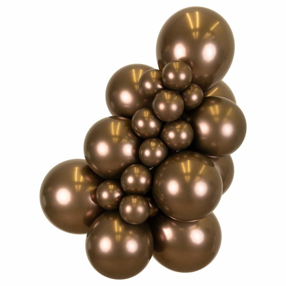 Latexballoons - Chocolate Chrome 45 cm 5-pack