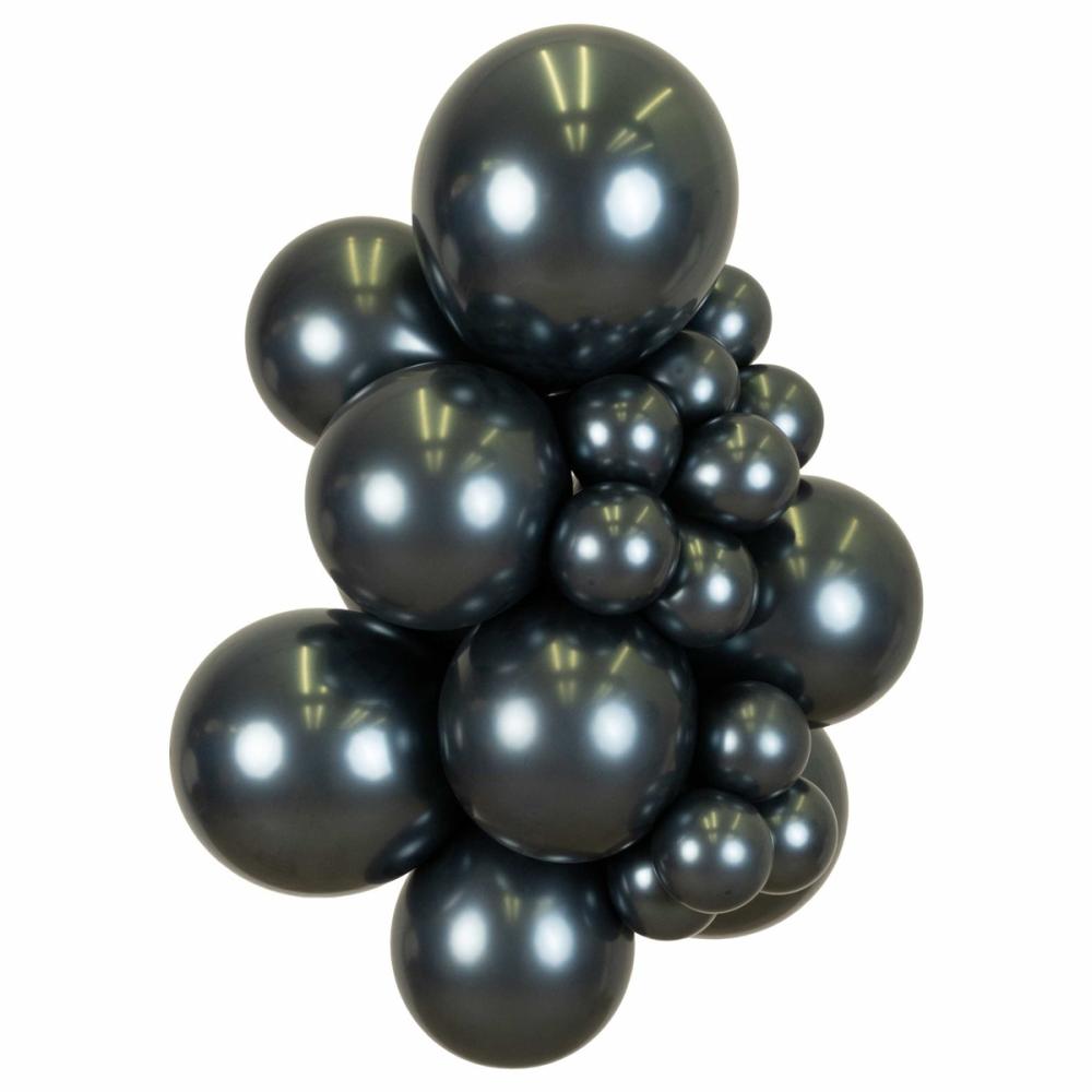 Latexballoons - Navy Chrome 45 cm 25-pack