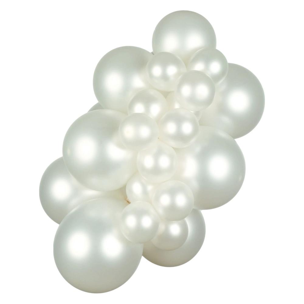 Latexballoons - Pearl White 45 cm 25-pack