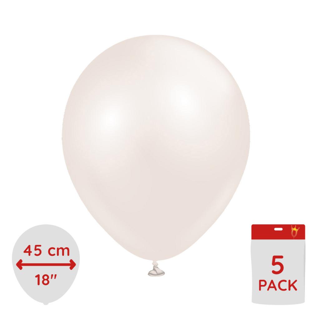 Latexballoons - Aura Beige Cream 45 cm - 5-pack