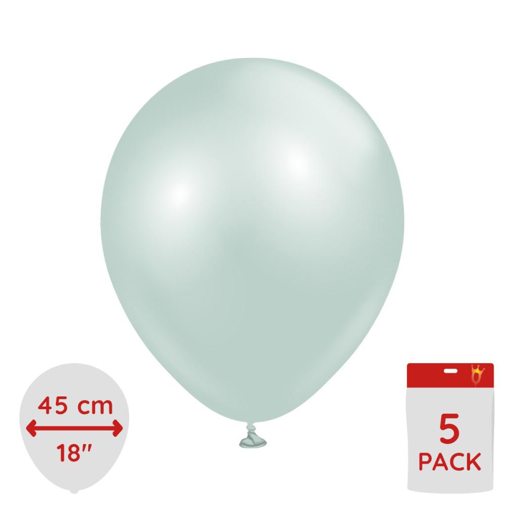 Latexballoons - Aura Ice Mint 45 cm - 5-pack