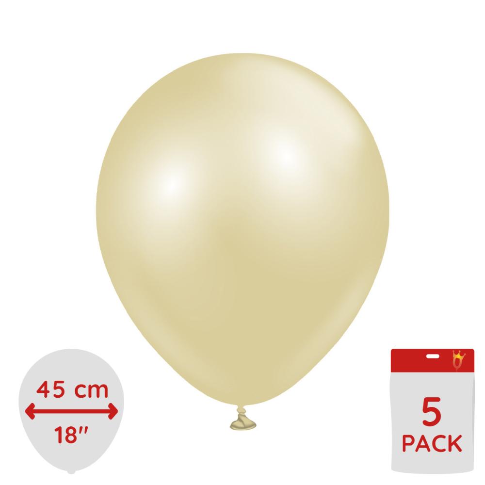 Latexballoons - Aura Antique Gold 45 cm - 5-pack