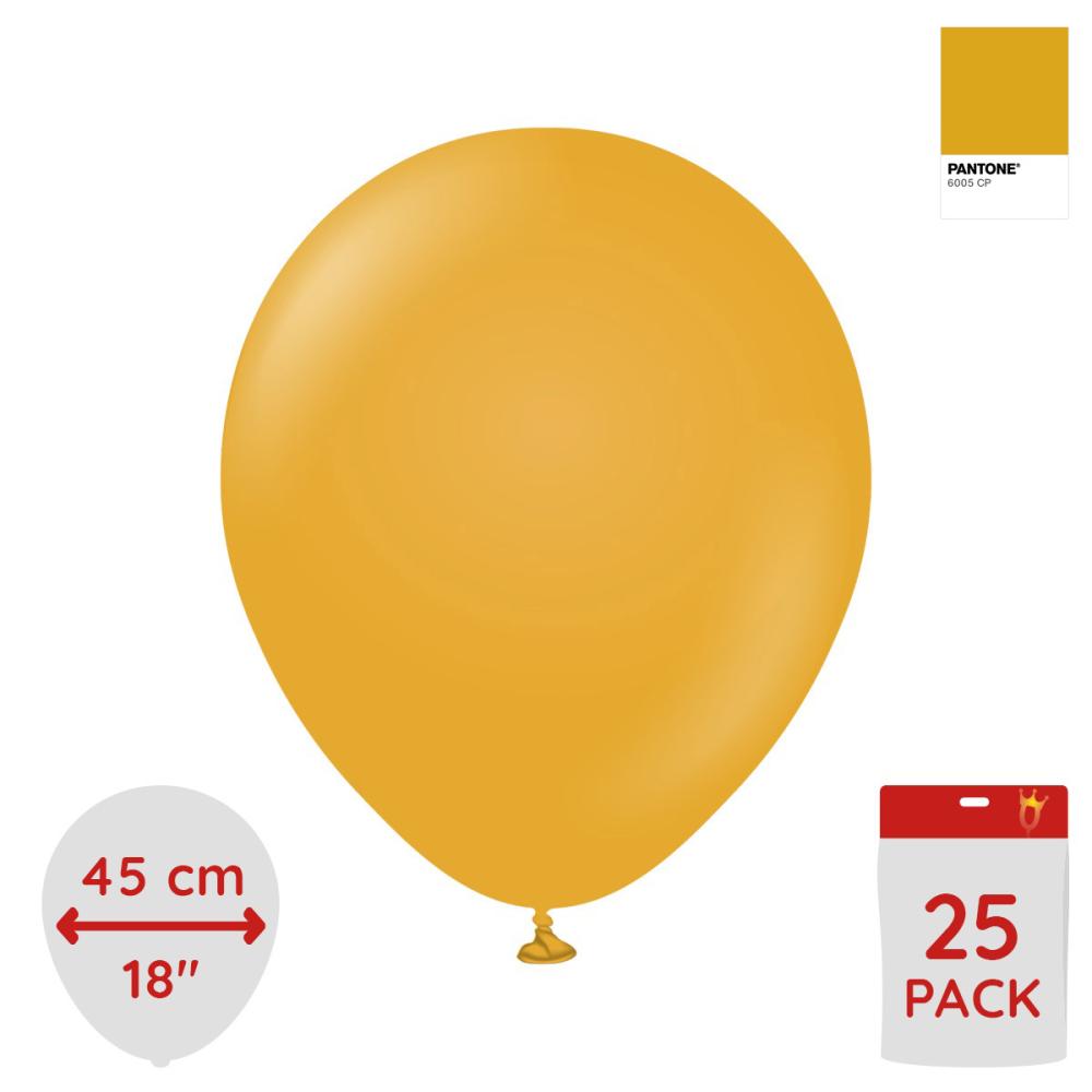 Latexballoons - Mustard 45 cm 25-pack