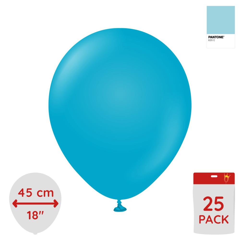Latexballoons - Blue Glass 45 cm 25-pack