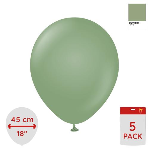 Latexballoons - Eucalyptus 45 cm 5-pack
