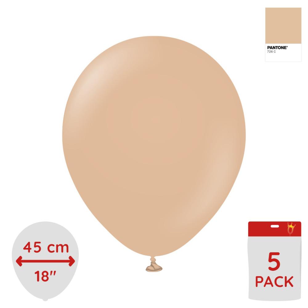 Latexballoons - Desert Sand 45 cm 5-pack
