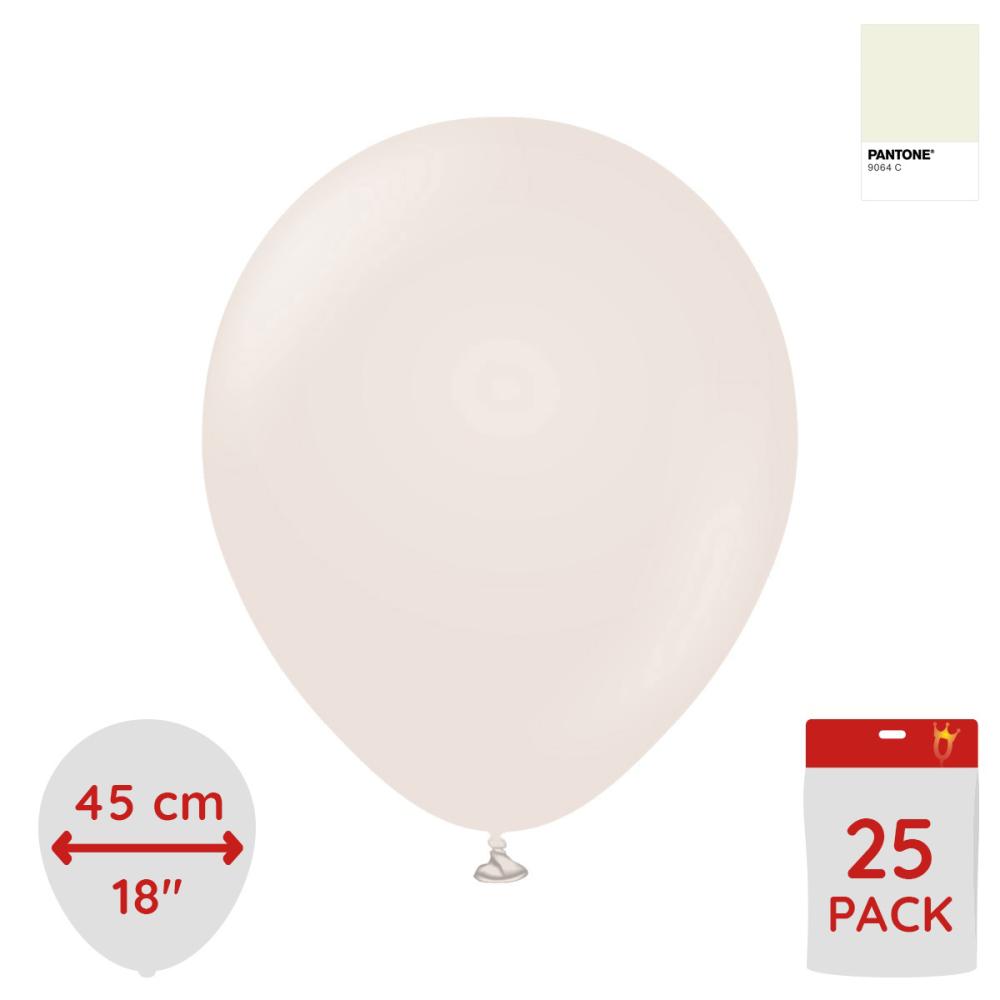 Latexballoons - White Sand 45 cm 25-pack
