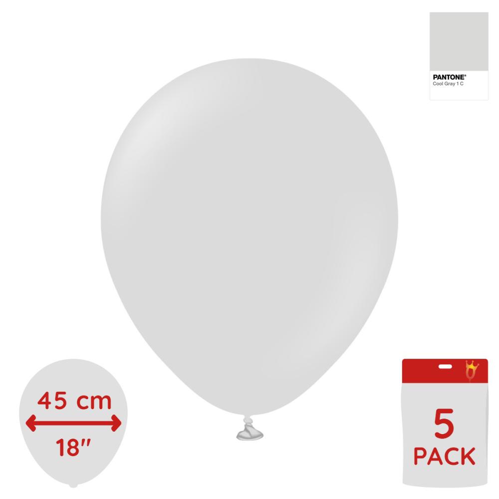 Latexballoons - Smoke 45 cm 5-pack