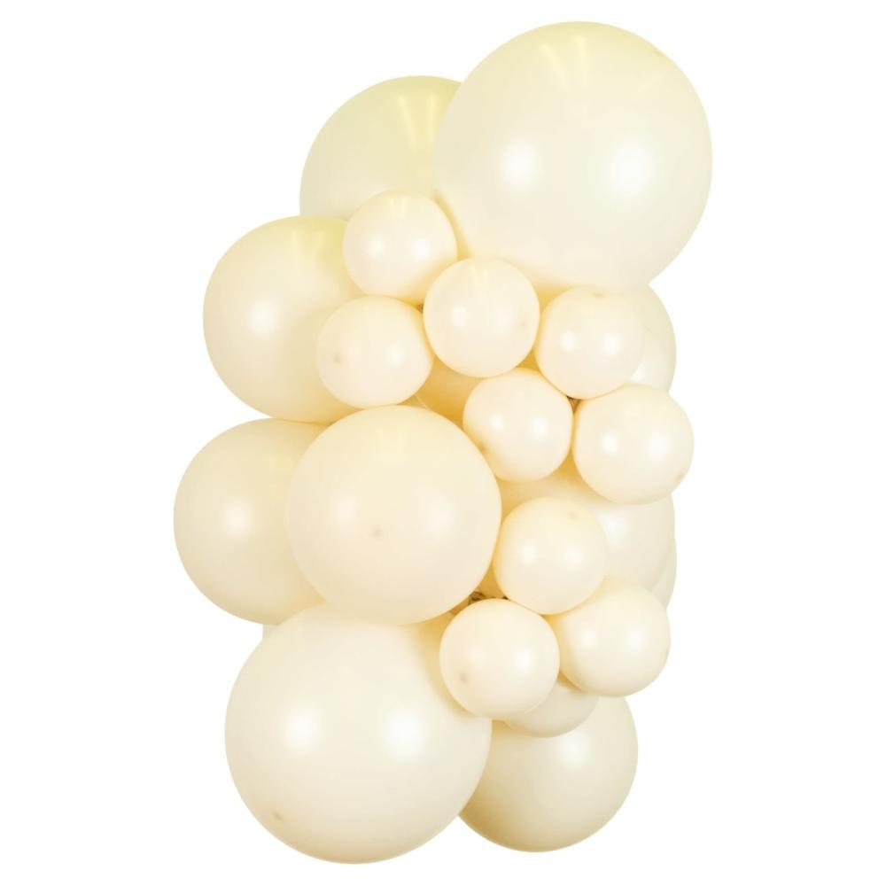 Latexballoons - Retro White 45 cm 25-pack