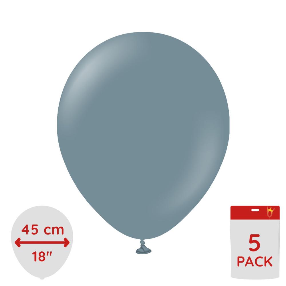 Latexballoons - Denim 45 cm 5-pack