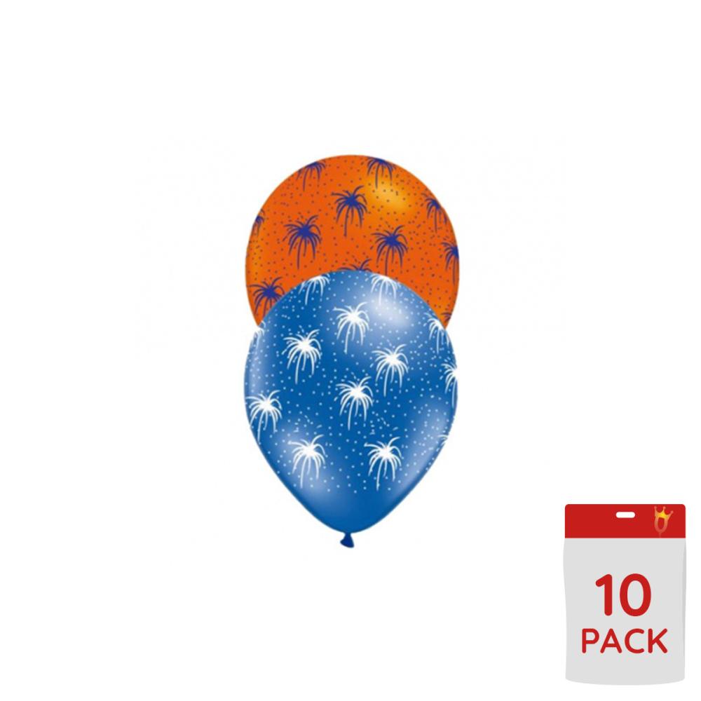 Latexballonger - Fyrverkerier 10-pack