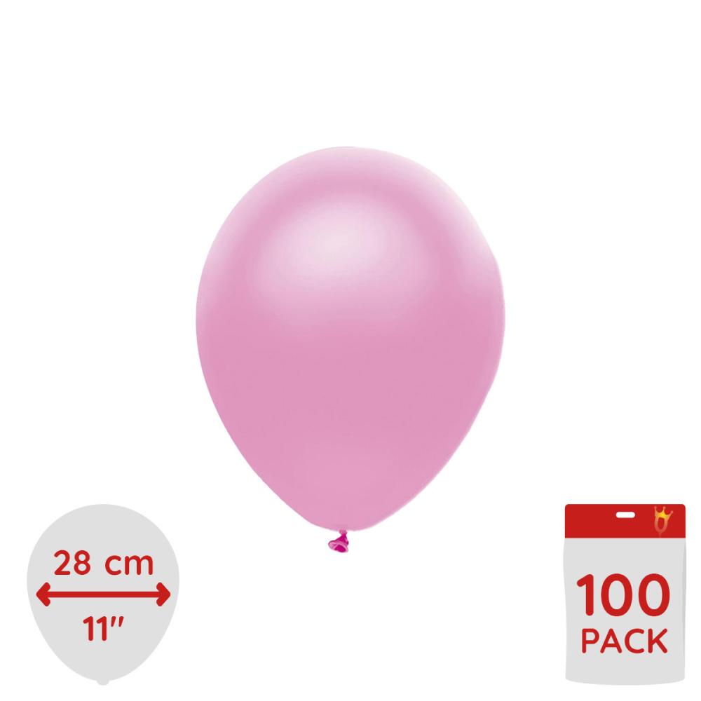Latexballonger - Metallic Ljusrosa 100-pack