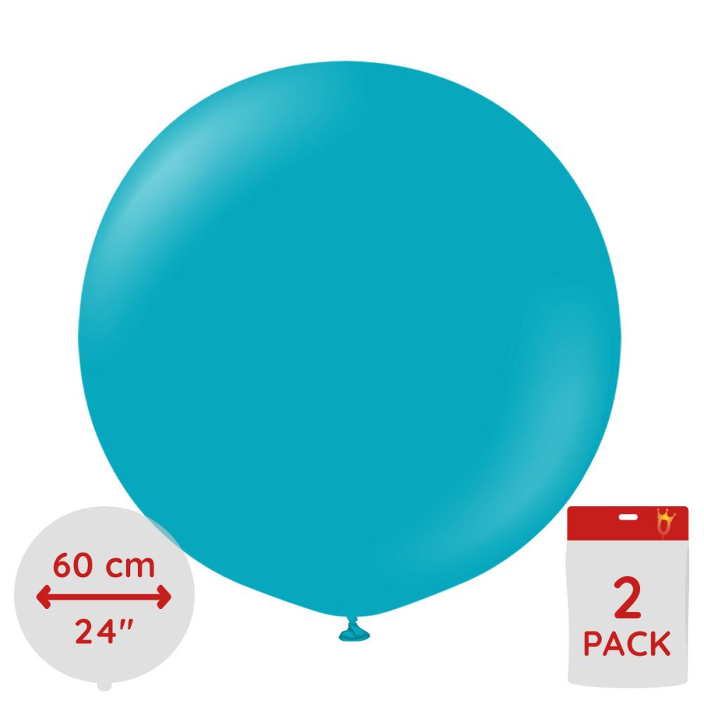 Latexballoons - Turquoise 60 cm 2-pack