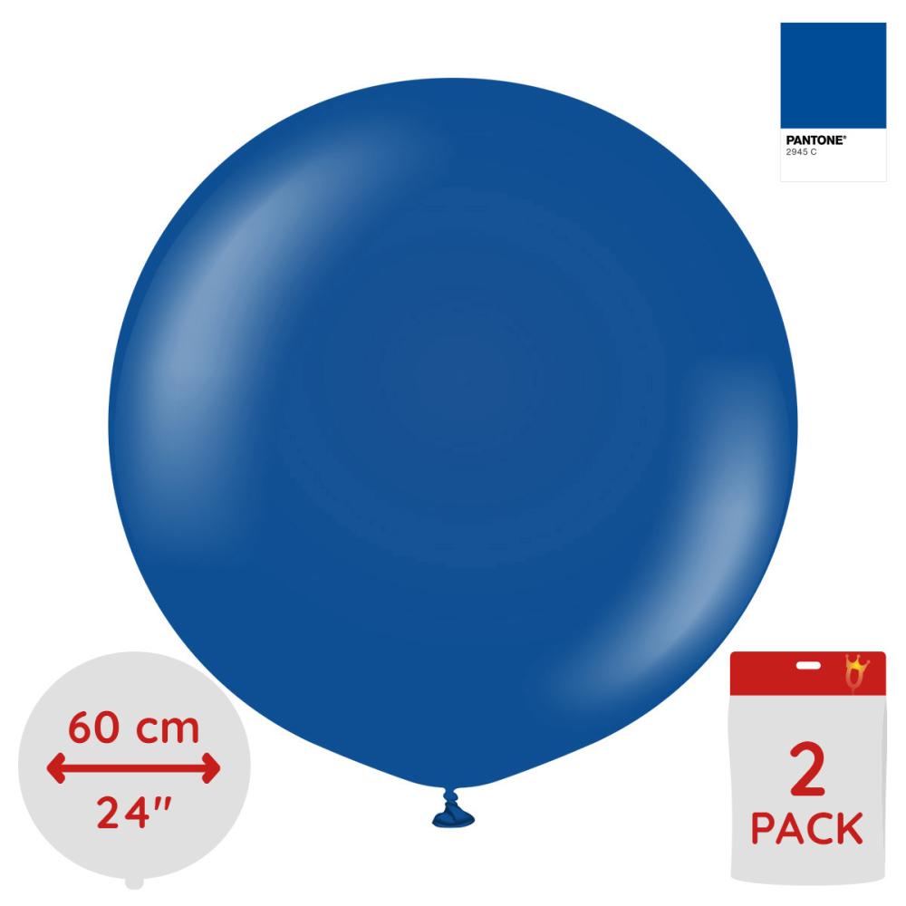 Latexballoons - Dark Blue 60 cm 2-pack