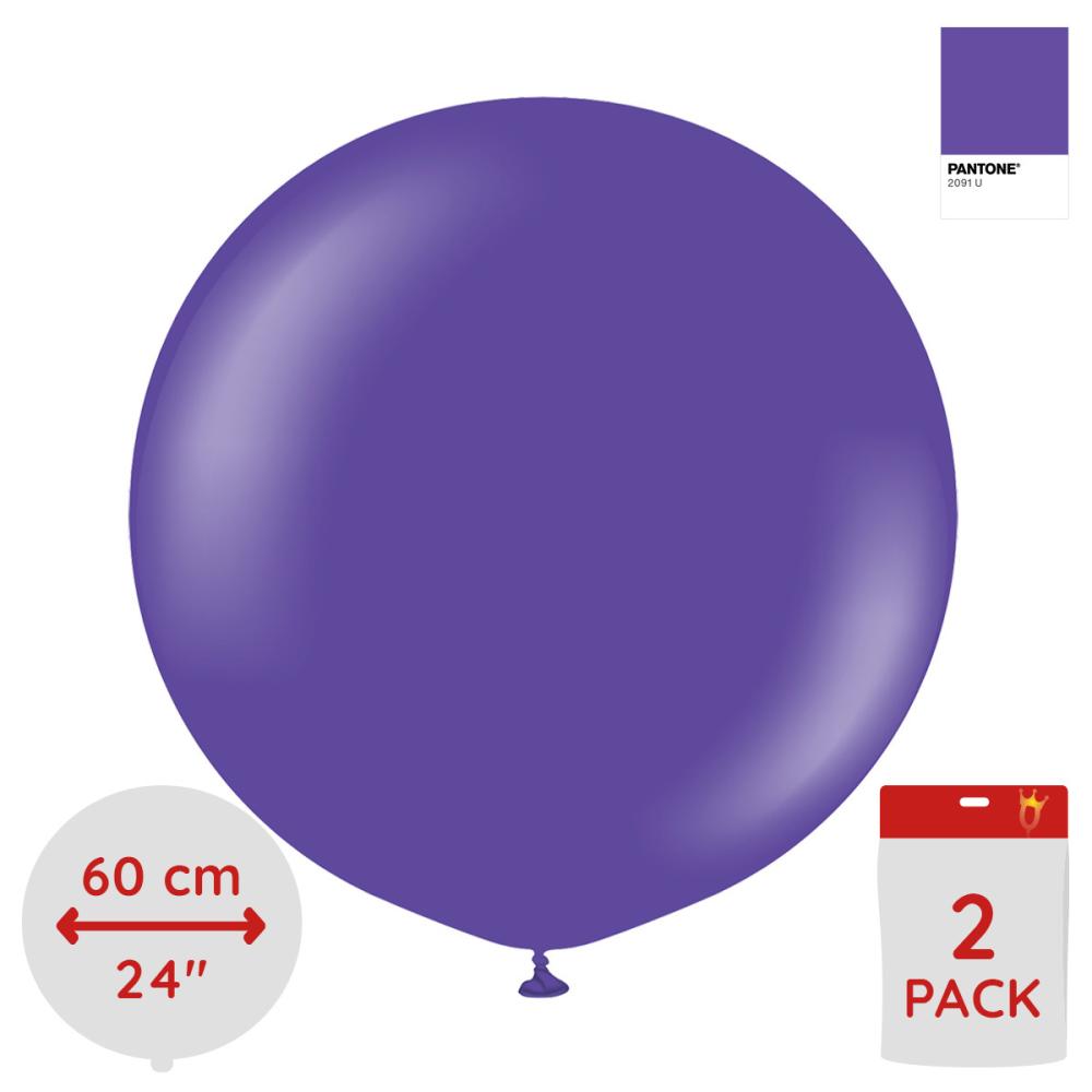Latexballoons - Violet 60 cm 2-pack