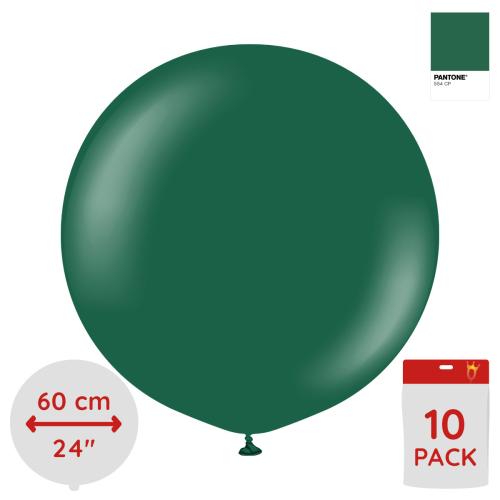 Latexballoons - Dark Green 60 cm 10-pack