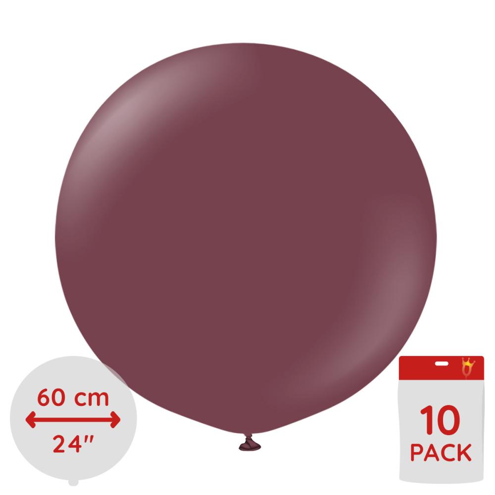 Latexballoons - Burgundy 60 cm 10-pack