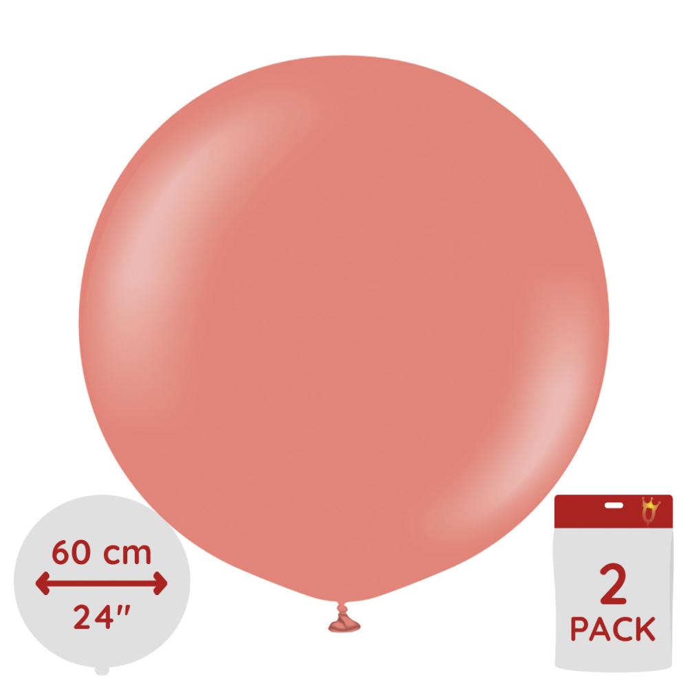 Latexballoons - Coral 60 cm 2-pack