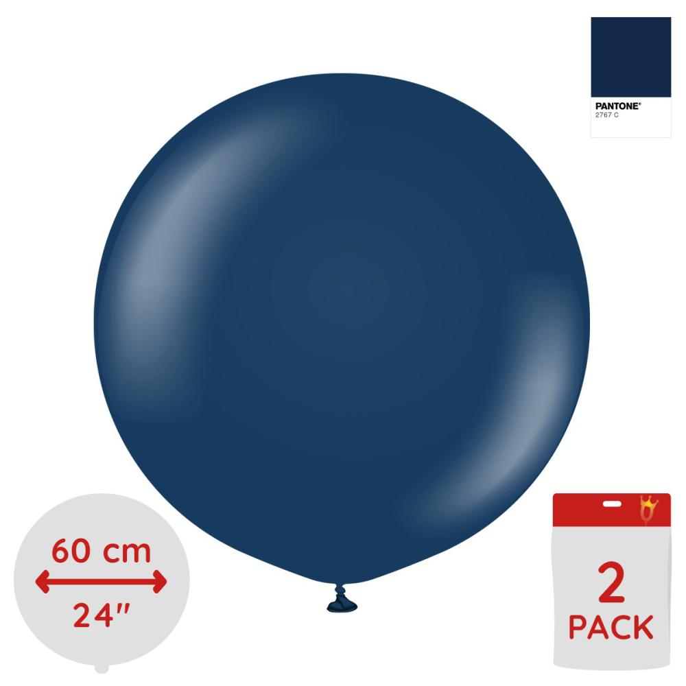 Latexballoons - Navy 60 cm 2-pack