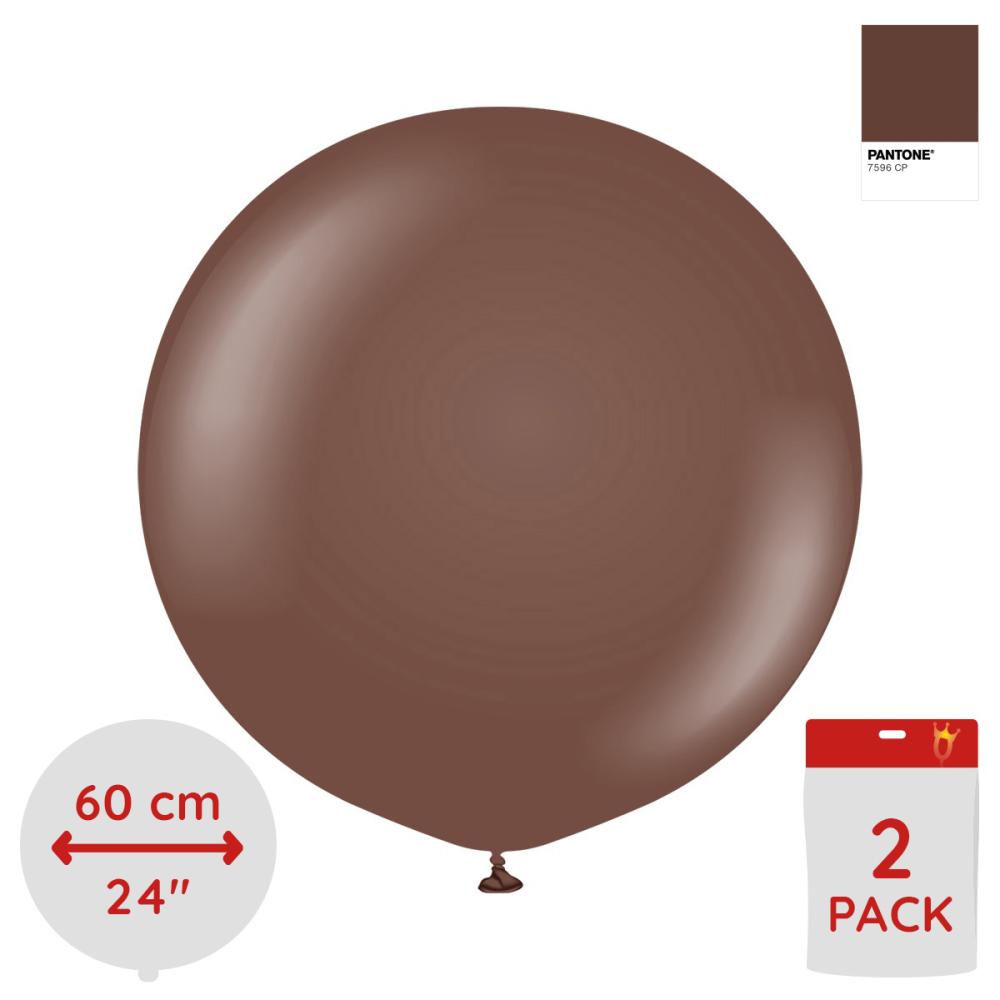 Latexballoons - Chocolate Brown 60 cm 2-pack