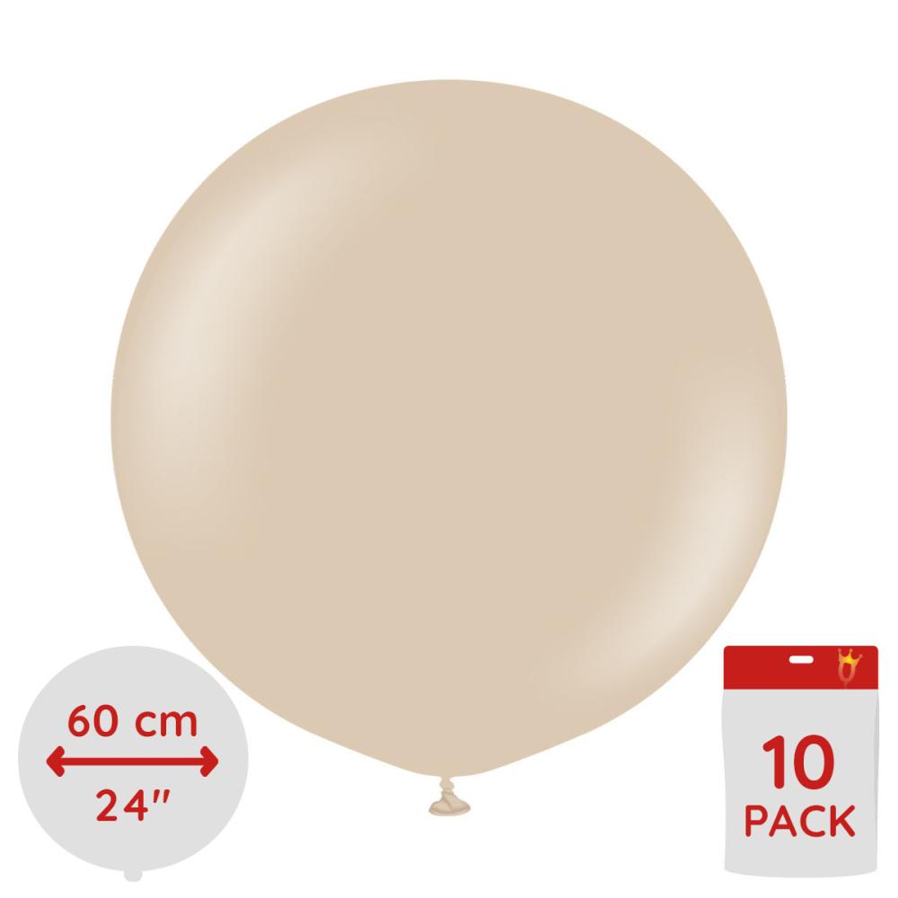 Latexballoons - Hazelnut 60 cm 10-pack