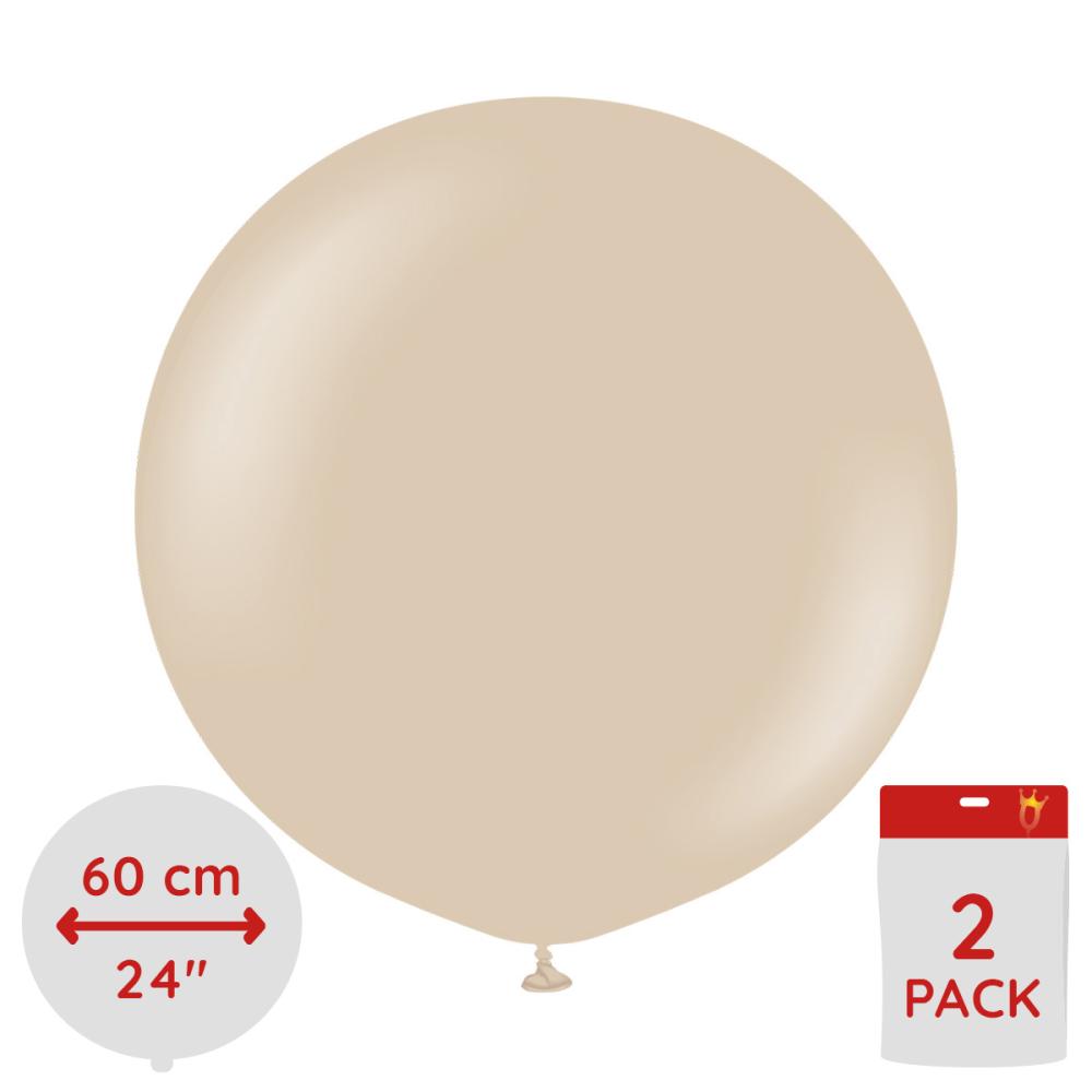 Latexballoons - Hazelnut 60 cm 2-pack