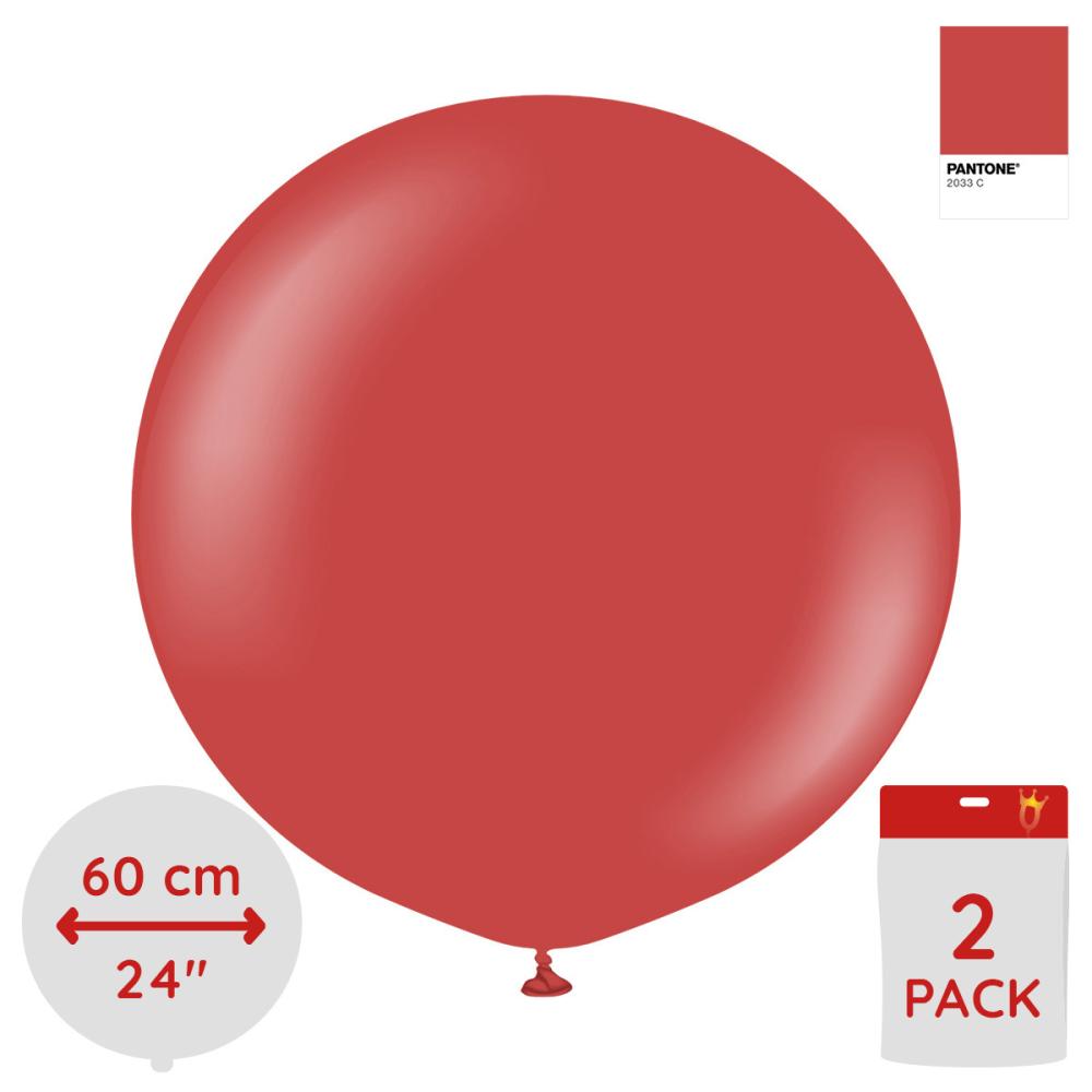 Latexballoons - Deep Red 60 cm 2-pack