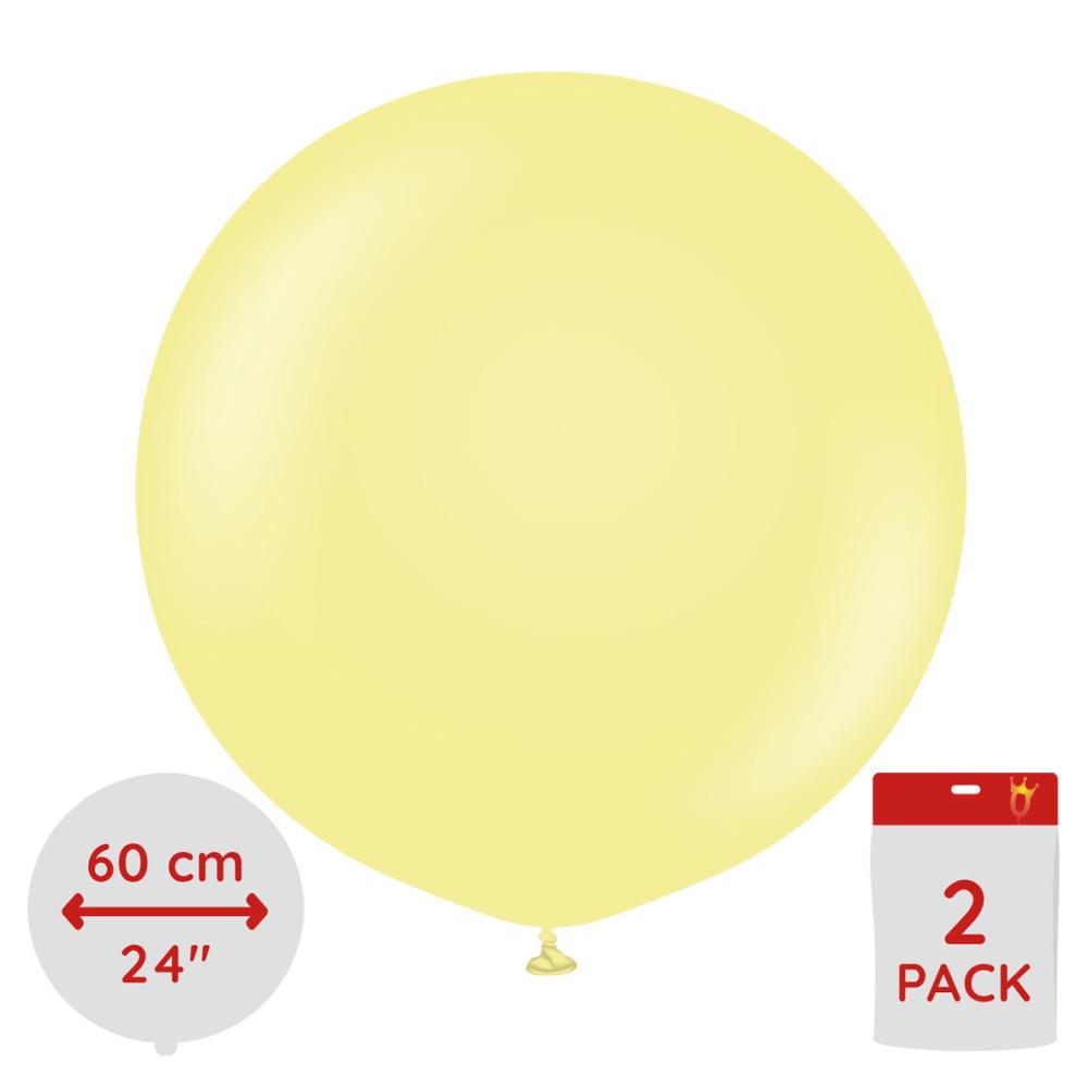 Latexballoons - Macaron Yellow 60 cm 2-pack
