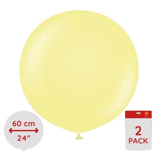 Latexballoons - Macaron Yellow 60 cm 2-pack