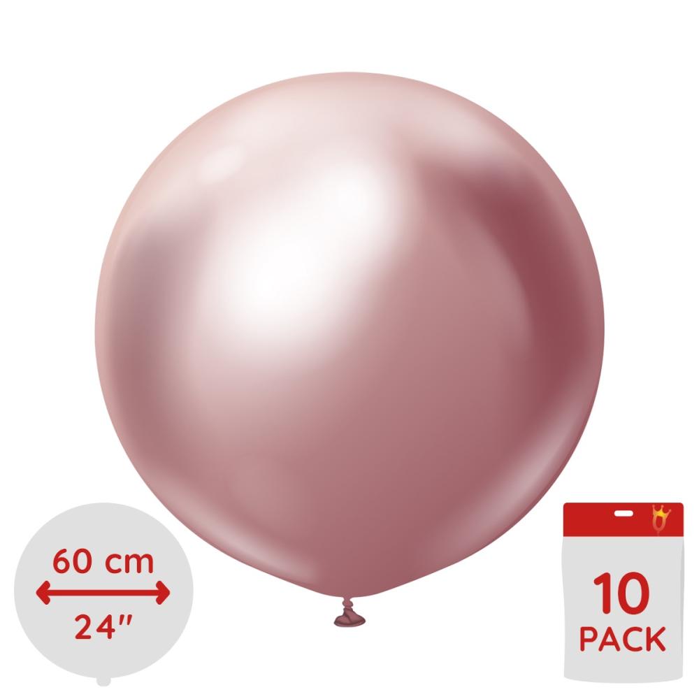 Latexballoons - Pink Chrome 60 cm 10-pack