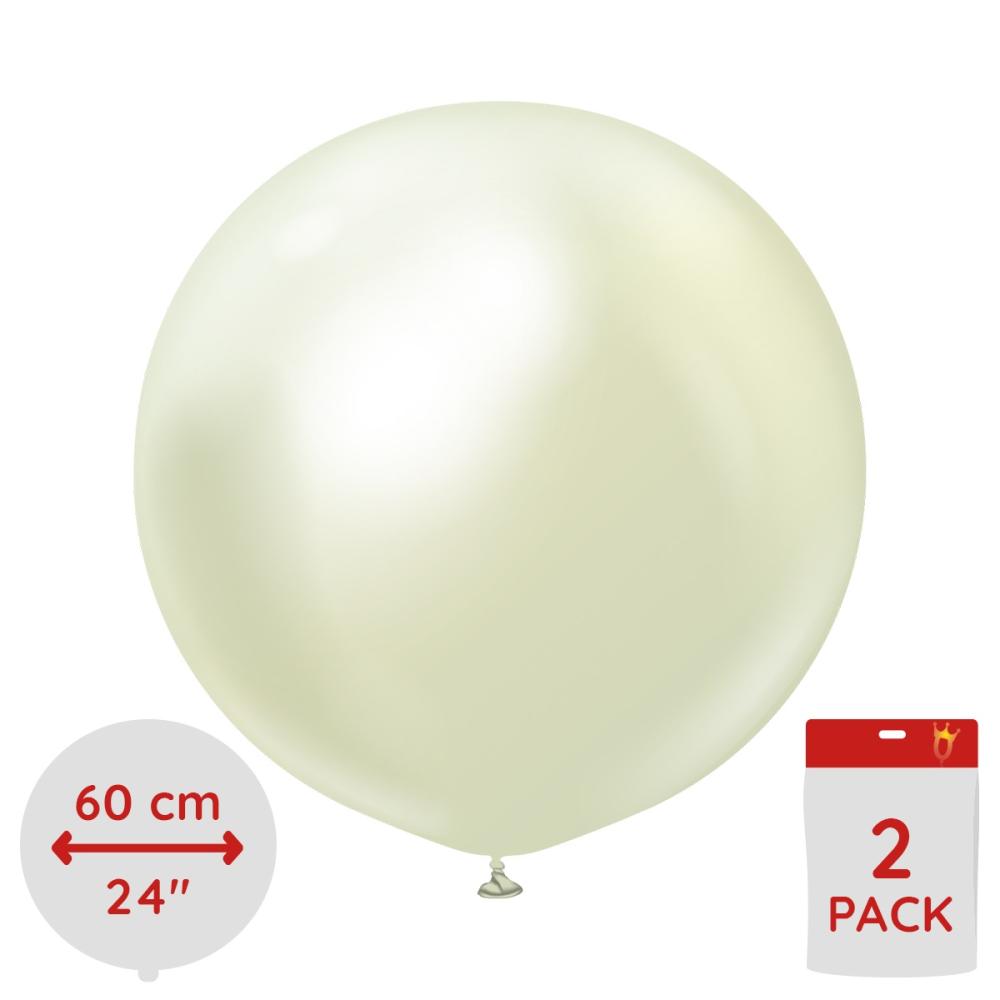 Latexballoons - Green Gold Chrome 60 cm 2-pack
