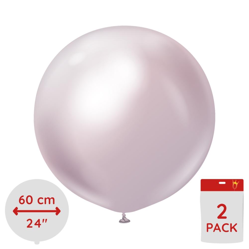 Latexballoons - Pink Gold Chrome 60 cm 2-pack