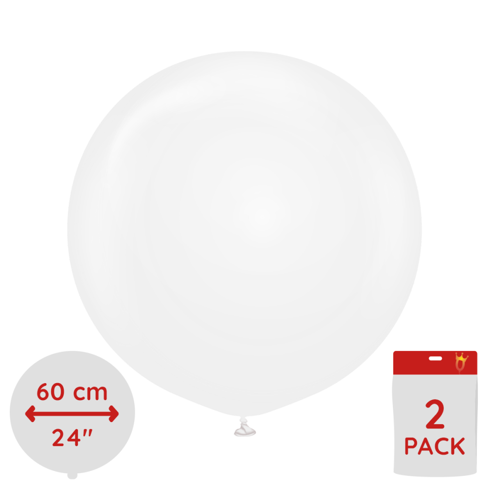 Latexballoons - Crystal Transparent 60 cm 2-pack
