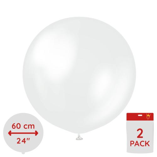 Latexballoons - Pearl White 60 cm 2-pack