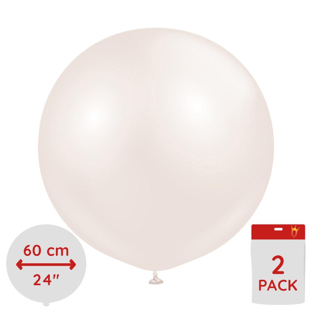 Latexballoons - Aura  Beige Cream 60 cm - 2-pack