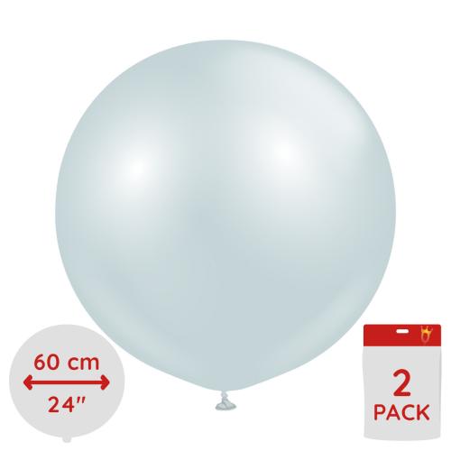 Latexballoons - Aura Ice Blue 60 cm - 2-pack