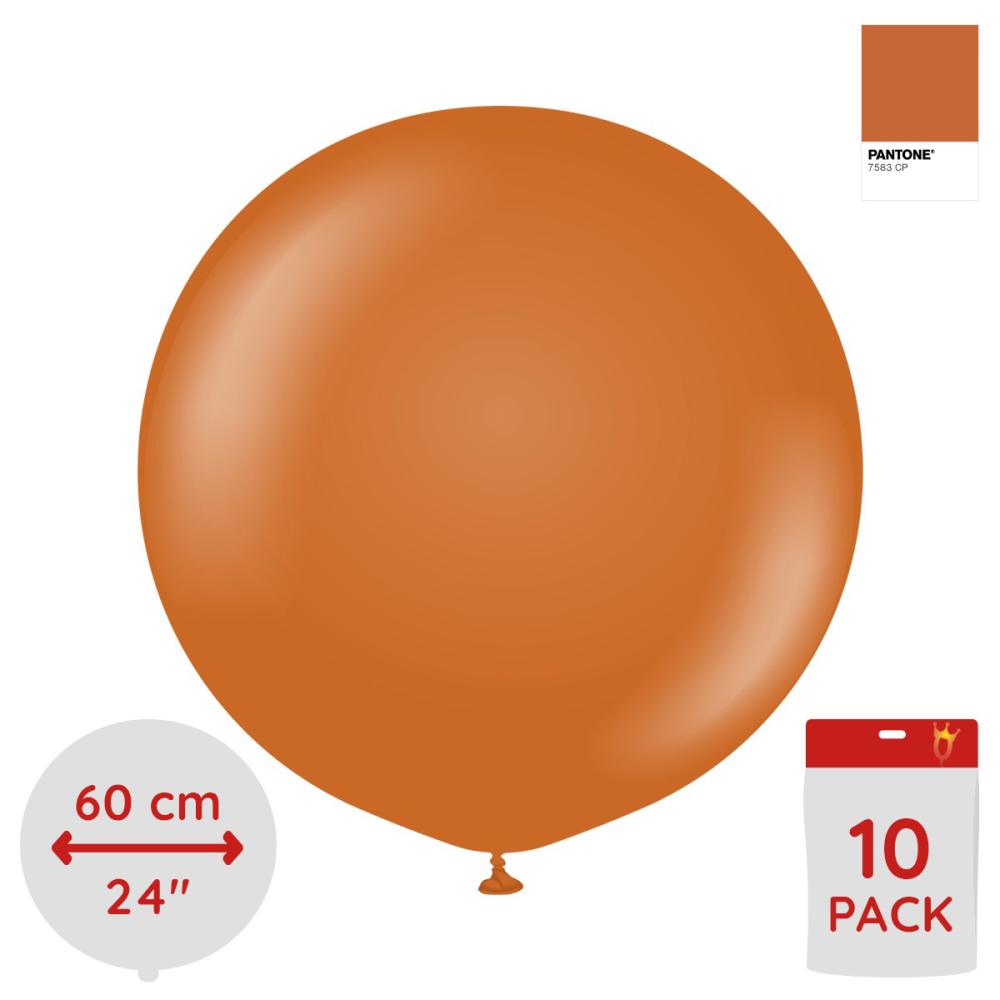 Latexballoons - Rust Orange 60 cm 10-pack