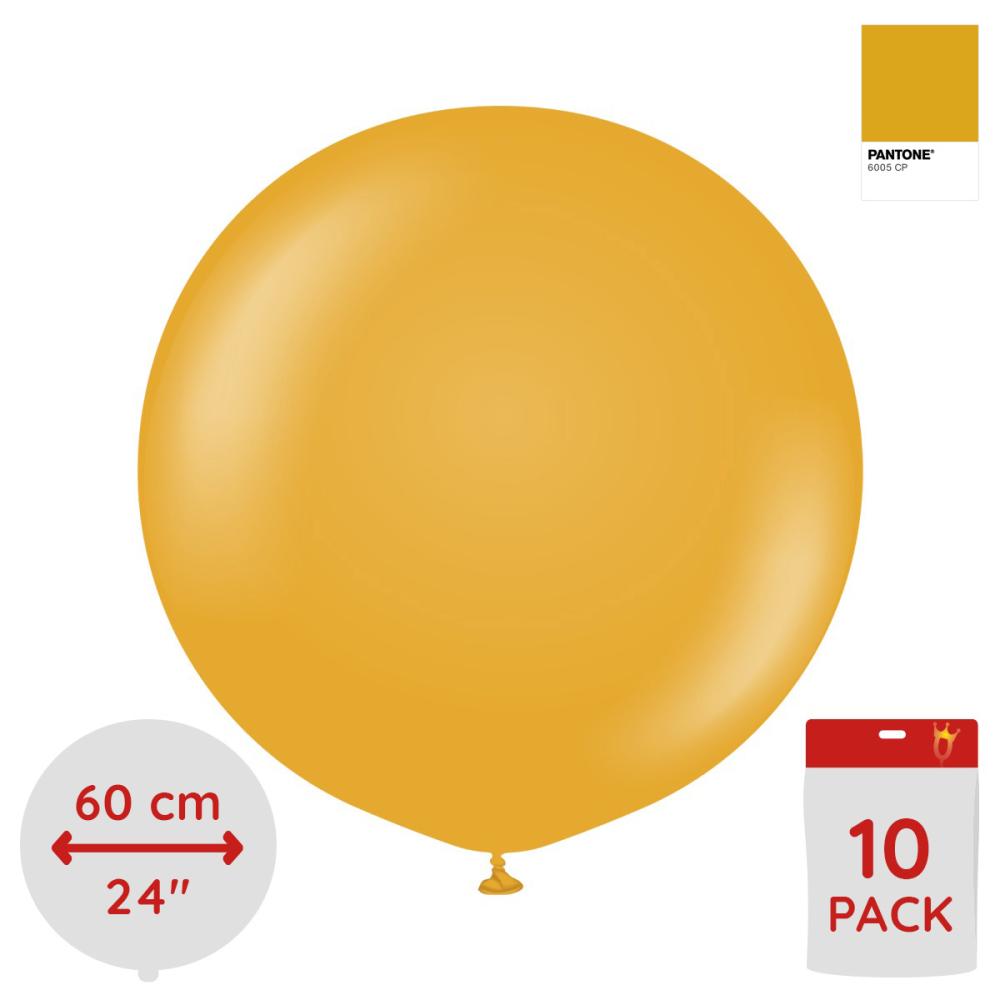 Latexballoons - Mustard 60 cm 10-pack