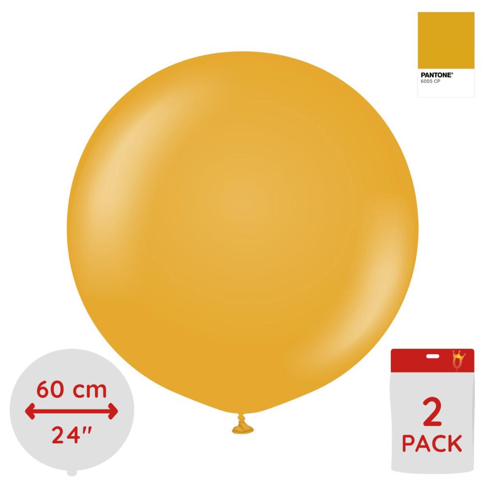 Latexballoons - Mustard 60 cm 2-pack