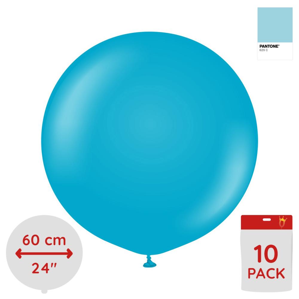 Latexballoons - Blue Glass 60 cm 10-pack