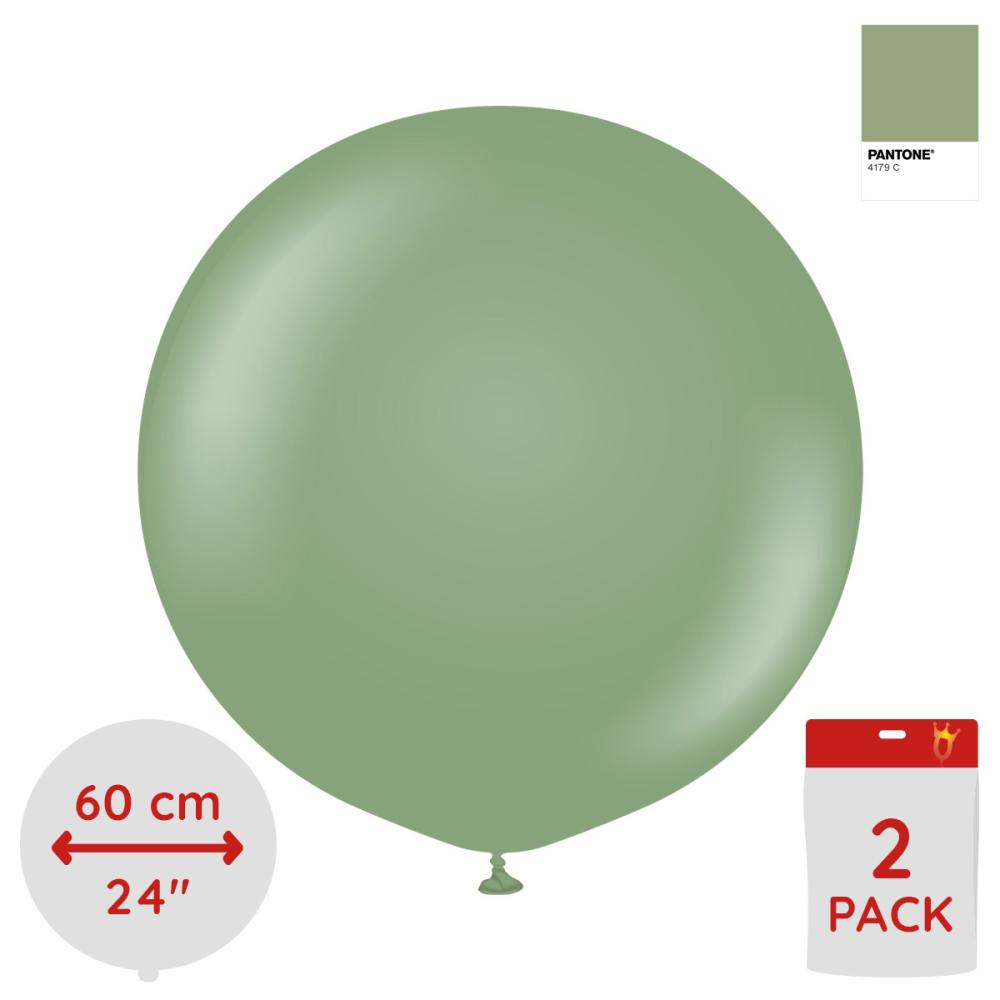 Latexballoons - Eucalyptus 60 cm 2-pack