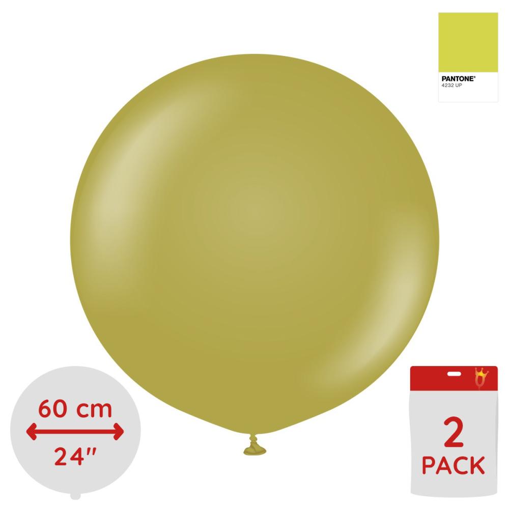 Latexballoons - Olive 60 cm 2-pack