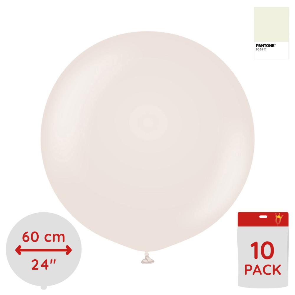 Latexballoons - White Sand 60 cm 10-pack