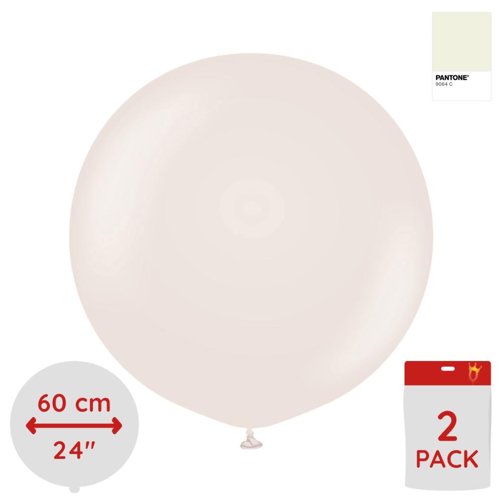 Latexballoons - White Sand 60 cm 2-pack