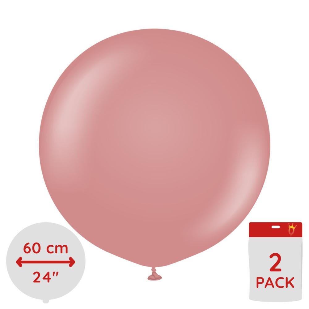 Latexballoons - Retro Rosewood 60 cm 2-pack
