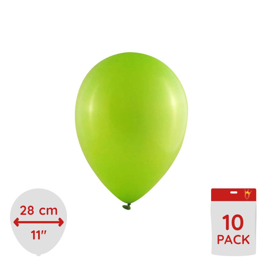Latexballonger - Neon Gröna 10-pack