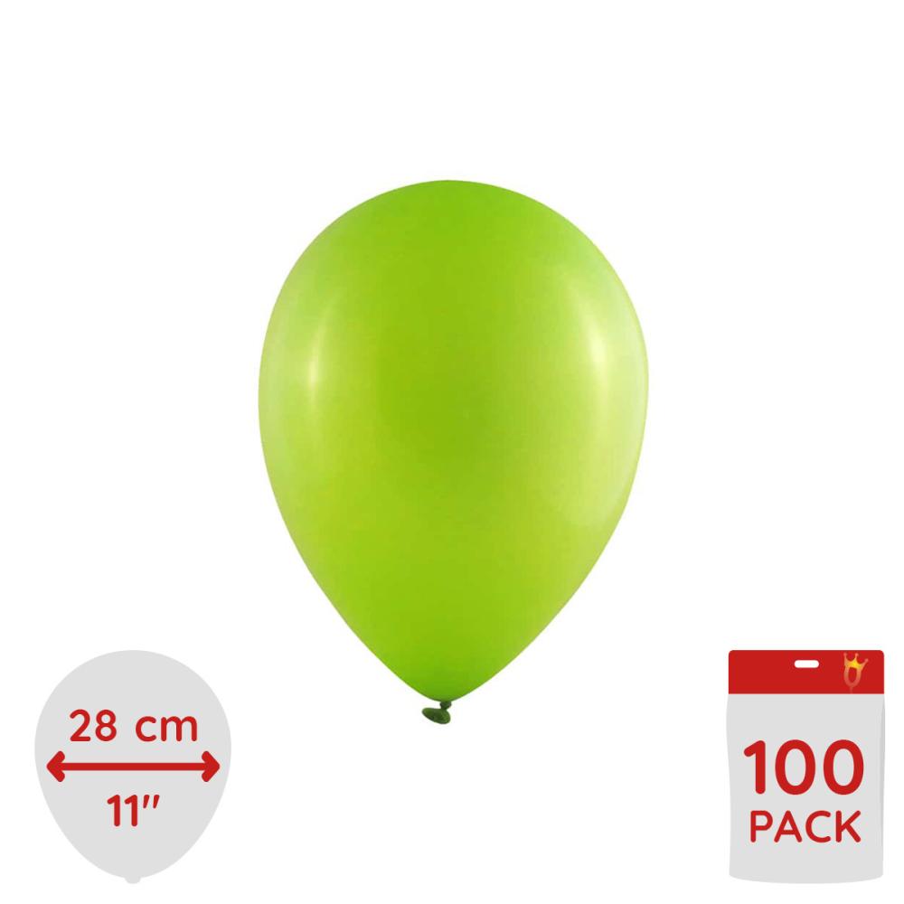 Latexballonger - Neon Gröna 100-pack