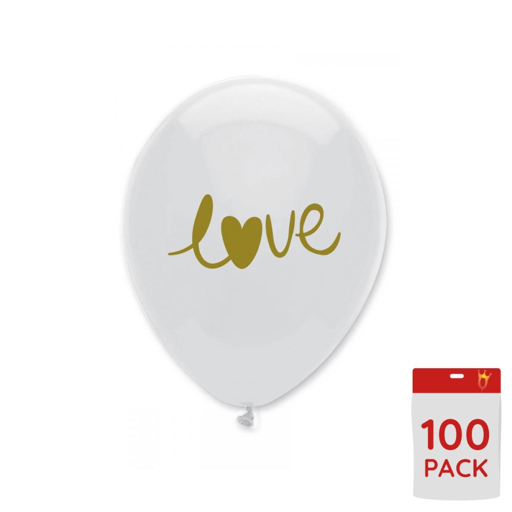 Latexballonger - LOVE! 100-pack